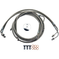 PartzBiz HD DS17413945 - La Choppers Stainless Steel Front Brake Line for Harley 09-13 FLH ABS 18-20 Bars-LA-8051B19 PartzBiz HD DS17413945 - La Choppers Stainless Steel Front Brake Line for Harley 09-13 FLH ABS 18-20 Bars-LA-8051B19