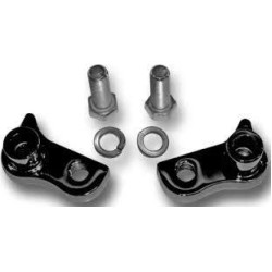 PartzBiz HD B28-52007 - Burly Black Rear Lowering Blocks Kit For Harley Sportster Xl 05-13 | B28-52007