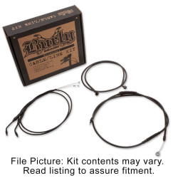 PartzBiz HD B30-1097 - ชุดสายเคเบิ้ลขยายไวนิลสีดำ Burly Clubman Bar Harley Sportster 97-03 Sngl Dsc | B30-1097 PartzBiz HD B30-1097 - ชุดสายเคเบิ้ลขยายไวนิลสีดำ Burly Clubman Bar Harley Sportster 97-03 Sngl Dsc | B30-1097