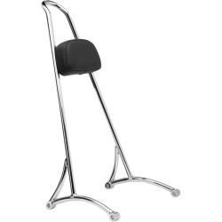 PartzBiz HD B13-1501C - Burly Brand 20" Tall Version Chrome Sissy Bar w/ Pad for Harley Sportster 04-16 | B13-1501C PartzBiz HD B13-1501C - Burly Brand 20" Tall Version Chrome Sissy Bar w/ Pad for Harley Sportster 04-16 | B13-1501C
