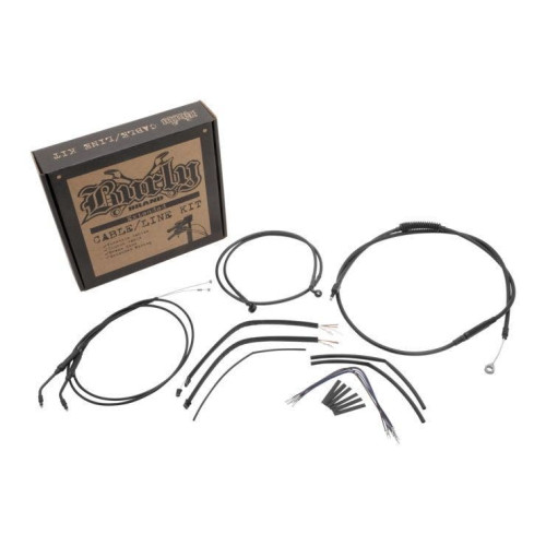 PartzBiz HD: 4421578-Burly Brand B30-1106 ชุดสายไฟไวนิลสีดำสำหรับไม้แขวนเสื้อ Ape ขนาด 12 นิ้ว PartzBiz HD: 4421578-Burly Brand B30-1106 ชุดสายไฟไวนิลสีดำสำหรับไม้แขวนเสื้อ Ape ขนาด 12 นิ้ว