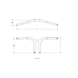 PartzBiz HD B12-6071B - Burly Brand Gloss Black Dominator Bars Straight 10 Rise Internal Wiring Harley Fit PartzBiz HD B12-6071B - Burly Brand Gloss Black Dominator Bars Straight 10 Rise Internal Wiring Harley Fit