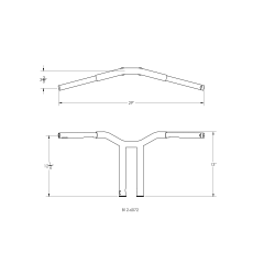 PartzBiz HD B12-6072SB - Burly Brand Matte Black Dominator Bars Straight 12 Rise Internal Wiring Harley Fit PartzBiz HD B12-6072SB - Burly Brand Matte Black Dominator Bars Straight 12 Rise Internal Wiring Harley Fit