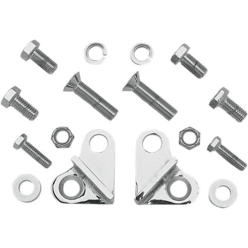 PartzBiz HD: 4421491-ชุดสำหรับ Harley Touring Flh Flt 85-96 | Burly Chrome Lowering Blocks Kit B28-275CH