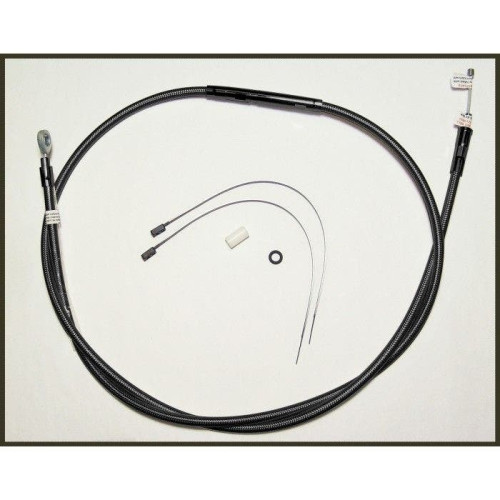 PartzBiz HD: 4421473-Magnum Black Pearl Braided 78" Plus + 16 Clutch Cable for Harley FLH 08-13 | 422316HE PartzBiz HD: 4421473-Magnum Black Pearl Braided 78" Plus + 16 Clutch Cable for Harley FLH 08-13 | 422316HE
