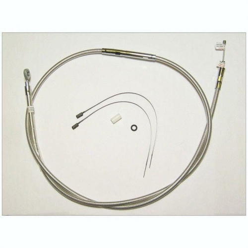 PartzBiz HD: 4421480-สายคลัตช์ถักสแตนเลสขัดเงา Magnum 70” Plus + 8 สำหรับ Harley FLH/T 08-13 | 52238HE PartzBiz HD: 4421480-สายคลัตช์ถักสแตนเลสขัดเงา Magnum 70” Plus + 8 สำหรับ Harley FLH/T 08-13 | 52238HE