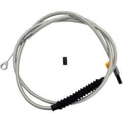 PartzBiz HD DS06521631 - La Choppers Stainless Steel Braided Clutch Cable 08-13 FLH/T W/ 15-17 Bars-LA-8010C16 PartzBiz HD DS06521631 - La Choppers Stainless Steel Braided Clutch Cable 08-13 FLH/T W/ 15-17 Bars-LA-8010C16