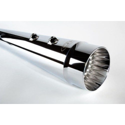 PartzBiz HD CFR-FLH002-7C - Cary Faas CFR 4 1/2 ” Chrome Single Fluted Megaphone เรียวท่อไอเสีย Harley 17-18 PartzBiz HD CFR-FLH002-7C - Cary Faas CFR 4 1/2 ” Chrome Single Fluted Megaphone เรียวท่อไอเสีย Harley 17-18
