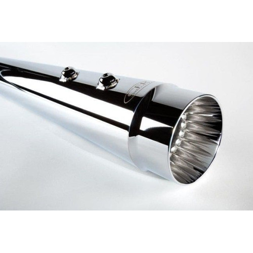 PartzBiz HD: 4421385-Cary Faas CFR 4 1/2 ” Chrome Single Fluted Megaphone เรียวท่อไอเสีย Harley 17-18 PartzBiz HD: 4421385-Cary Faas CFR 4 1/2 ” Chrome Single Fluted Megaphone เรียวท่อไอเสีย Harley 17-18