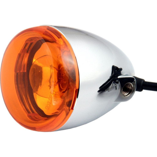 PartzBiz HD: 4421370-Chris Products 8500A-LED Chrome Amber Bullet Style LED Turn Signal Assembly 12V Motorcycle Turn Signal Assembly Individual Light Blinker Flasher Orange Harley Metric Custom Power Sports PartzBiz HD: 4421370-Chris Products 8500A-LED Chrome Amber Bullet Style LED Turn Signal Assembly 12V Motorcycle Turn Signal Assembly Individual Light Blinker Flasher Orange Harley Metric Custom Power Sports
