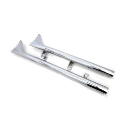 PartzBiz HD VT30-1761 - Chrome 1-7/8" Straight Fishtail Slip-On Mufflers 15-19 Indian Scout 30-1762 PartzBiz HD VT30-1761 - Chrome 1-7/8" Straight Fishtail Slip-On Mufflers 15-19 Indian Scout 30-1762