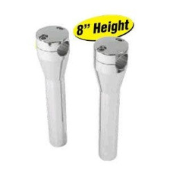 PartzBiz HD MU41052 - Chrome 1" Handlebar Steel Riser Set 8" Harley & Custom Chopper Bagger 41052 PartzBiz HD MU41052 - Chrome 1" Handlebar Steel Riser Set 8" Harley & Custom Chopper Bagger 41052