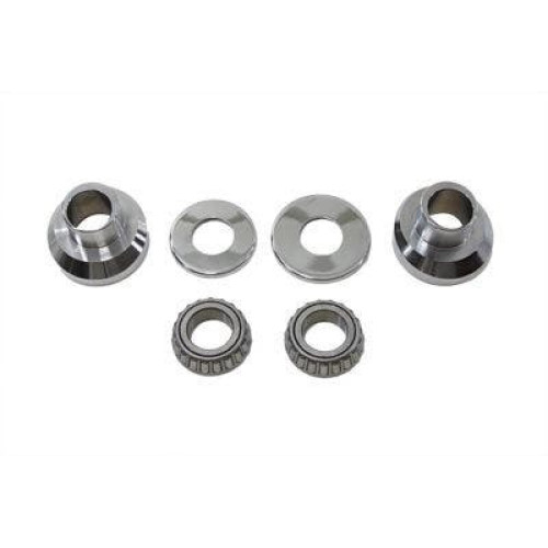 PartzBiz HD: 4421325-Chrome 3 Degree Raked Neck Cups Cup Set Kit Harley Big Twin Chopper Custom PartzBiz HD: 4421325-Chrome 3 Degree Raked Neck Cups Cup Set Kit Harley Big Twin Chopper Custom