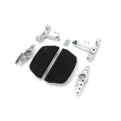 PartzBiz HD VT51-0998 - Chrome D-Shaped Passenger Floorboard w/ Swingarm Mount Kit Harley Touring 07-08 PartzBiz HD VT51-0998 - Chrome D-Shaped Passenger Floorboard w/ Swingarm Mount Kit Harley Touring 07-08