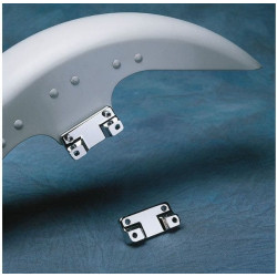 PartzBiz HD DSDS222128 - Chrome FLSTF Fat Boy Front Fender To Touring Fork Adapters 84-13 Harley Touring PartzBiz HD DSDS222128 - Chrome FLSTF Fat Boy Front Fender To Touring Fork Adapters 84-13 Harley Touring