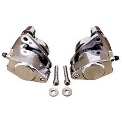 PartzBiz HD MU58754 - Chrome Front Brake Calipers Pair Parts Harley Dual Disc Touring 84-99 44046-84C; 44023-83C PartzBiz HD MU58754 - Chrome Front Brake Calipers Pair Parts Harley Dual Disc Touring 84-99 44046-84C; 44023-83C