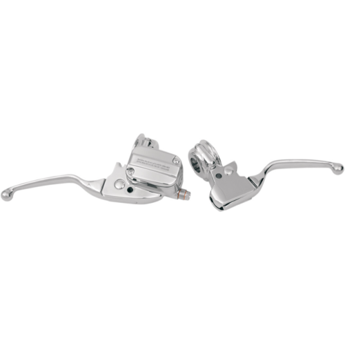 PartzBiz HD: 4421245-Chrome Handlebar ควบคุมคันเบรคและคลัตช์สำหรับ 08-13 Harley FLH/T PartzBiz HD: 4421245-Chrome Handlebar ควบคุมคันเบรคและคลัตช์สำหรับ 08-13 Harley FLH/T