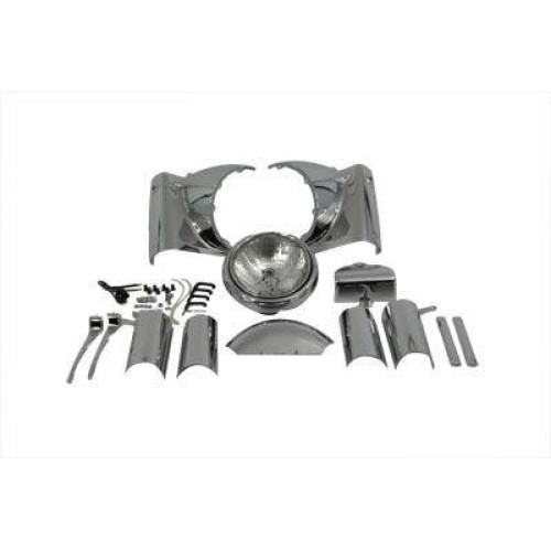 PartzBiz HD: 4421248-Chrome Headlight Headlamp Cowl Nacelle Harley Touring 86-13 OE 67674-94 67682-94