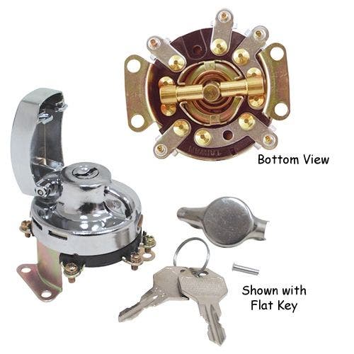 PartzBiz HD: 4421215-Chrome Ignition 5 โพสต์สวิตช์ Harley Big Twin w/ Fat Bob Dashes 36-95 71501-73T PartzBiz HD: 4421215-Chrome Ignition 5 โพสต์สวิตช์ Harley Big Twin w/ Fat Bob Dashes 36-95 71501-73T