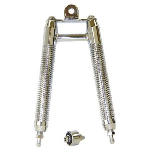 PartzBiz HD: 4421202-Chrome Plated Finned Billet Vertical Oil Cooler Harley Davison Big Twin 89000 PartzBiz HD: 4421202-Chrome Plated Finned Billet Vertical Oil Cooler Harley Davison Big Twin 89000