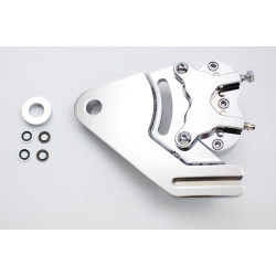 PartzBiz HD VT23-0853 - Chrome Rear 4 Four Piston Brake Caliper Kit Harley Softail FXST FLST Evo 23-0853 PartzBiz HD VT23-0853 - Chrome Rear 4 Four Piston Brake Caliper Kit Harley Softail FXST FLST Evo 23-0853