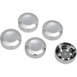 PartzBiz HD DS12010597 - Chrome Rear Pulley Bolt Cover 5-Pack OE Repl 4387604 Harley Twin Cam Evo 93-14 PartzBiz HD DS12010597 - Chrome Rear Pulley Bolt Cover 5-Pack OE Repl 4387604 Harley Twin Cam Evo 93-14