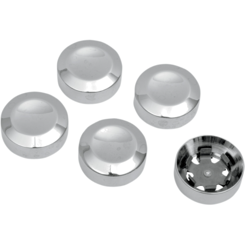 PartzBiz HD: 4421210-Chrome Rear Pulley Bolt Cover 5-Pack OE Repl 4387604 Harley Twin Cam Evo 93-14 PartzBiz HD: 4421210-Chrome Rear Pulley Bolt Cover 5-Pack OE Repl 4387604 Harley Twin Cam Evo 93-14