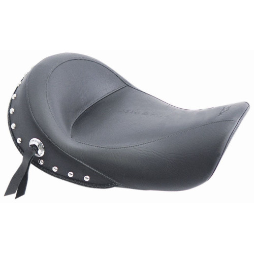 PartzBiz HD: 4421162-ที่นั่งมัสแตง Chrome Studded Driver Solo Seat สำหรับ Harley Dyna Models 04-05 | 75271 PartzBiz HD: 4421162-ที่นั่งมัสแตง Chrome Studded Driver Solo Seat สำหรับ Harley Dyna Models 04-05 | 75271