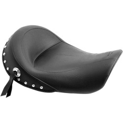 PartzBiz HD MD75471 - ที่นั่งมัสแตง Chrome Studded Driver Solo Seat สำหรับ Harley Dyna รุ่น 96-03 | 75471 PartzBiz HD MD75471 - ที่นั่งมัสแตง Chrome Studded Driver Solo Seat สำหรับ Harley Dyna รุ่น 96-03 | 75471