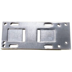 PartzBiz HD MU72379 - Chrome Transmission Mount Plate OE Rep 47698-36A Harley Big Twin 4 Speed 36-86