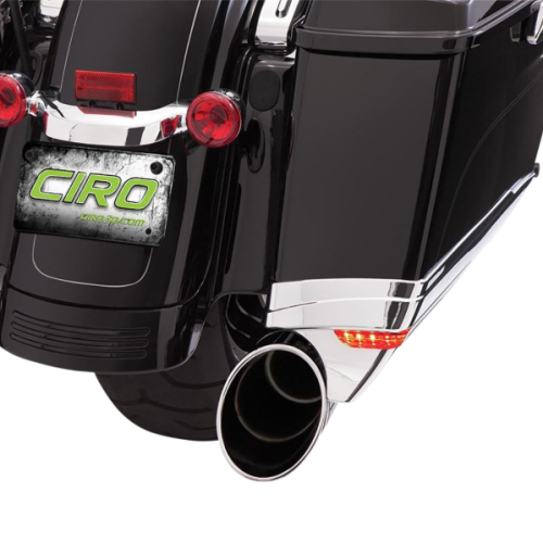 PartzBiz HD: 4421092-Ciro 40110 Chrome Saddlebag Extensions 3-Way LED สำหรับ Harley Touring 14-Up PartzBiz HD: 4421092-Ciro 40110 Chrome Saddlebag Extensions 3-Way LED สำหรับ Harley Touring 14-Up
