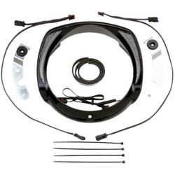 PartzBiz HD DS20402763 - Ciro 45206 Fang LED ไฟหน้า Accent Bezel สีดำ Harley Batwing Touring 14-Up PartzBiz HD DS20402763 - Ciro 45206 Fang LED ไฟหน้า Accent Bezel สีดำ Harley Batwing Touring 14-Up