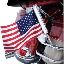 PartzBiz HD DS05211772 - Ciro 70600 6x9 ” ธงชาติอเมริกันพร้อมไฟ LED เสาธง Universal Harley Motorcycle อินเดียนโครม PartzBiz HD DS05211772 - Ciro 70600 6x9 ” ธงชาติอเมริกันพร้อมไฟ LED เสาธง Universal Harley Motorcycle อินเดียนโครม