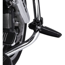 PartzBiz HD DS16240302 - Ciro Black Adjustable Pinless 1-1/4” Hi-Way Bar Mount พร้อมหมุดพักเท้าตัวเมีย Clevis | 60022 PartzBiz HD DS16240302 - Ciro Black Adjustable Pinless 1-1/4” Hi-Way Bar Mount พร้อมหมุดพักเท้าตัวเมีย Clevis | 60022