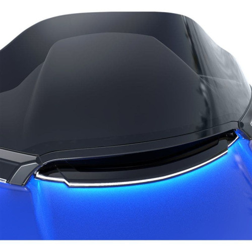 PartzBiz HD: 4420984-Ciro Black White LED Center Fairing Vent Trim Harley Road Glide FLTR 15-18 | 40021 PartzBiz HD: 4420984-Ciro Black White LED Center Fairing Vent Trim Harley Road Glide FLTR 15-18 | 40021