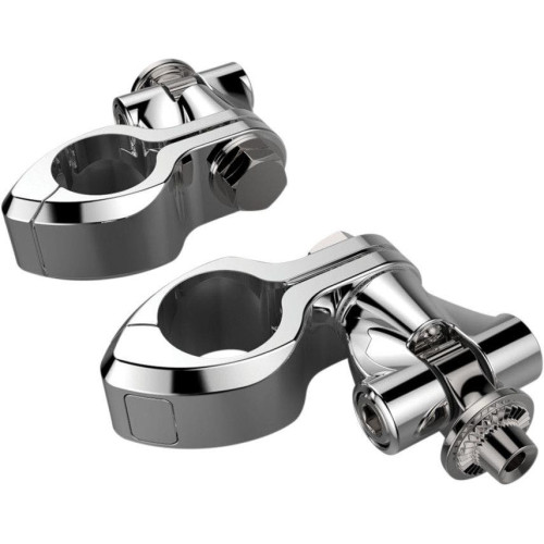 PartzBiz HD: 4420987-Ciro Chrome ขายึด Hi-Way Bar แบบปรับได้ Pinless 1-1/4” พร้อมตัวยึด Clevis & Peg | 60003 PartzBiz HD: 4420987-Ciro Chrome ขายึด Hi-Way Bar แบบปรับได้ Pinless 1-1/4” พร้อมตัวยึด Clevis & Peg | 60003
