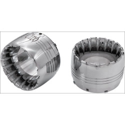 PartzBiz HD DS18020316 - Ciro Chrome Billet Jet Machined Muffler Tips Ciro Megaphone / Straight (Pr) | 31320 PartzBiz HD DS18020316 - Ciro Chrome Billet Jet Machined Muffler Tips Ciro Megaphone / Straight (Pr) | 31320