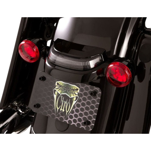 PartzBiz HD: 4420994-Ciro Chrome Crown ไฟท้าย Lightsstrike Tech Black Smoke Harley Touring 14-Up PartzBiz HD: 4420994-Ciro Chrome Crown ไฟท้าย Lightsstrike Tech Black Smoke Harley Touring 14-Up