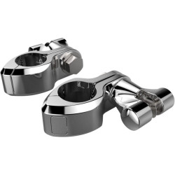 PartzBiz HD DS16240298 - Ciro Chrome ขายึด Hi-Way Bar แบบปรับได้ Pinless 1-1/4 พร้อมหมุดพักเท้าตัวเมีย | 60002 PartzBiz HD DS16240298 - Ciro Chrome ขายึด Hi-Way Bar แบบปรับได้ Pinless 1-1/4 พร้อมหมุดพักเท้าตัวเมีย | 60002