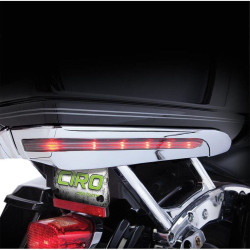 PartzBiz HD DS20401857 - Ciro Chrome Tour-Pak เน้นแสงท้ายรถสำหรับ Harley Touring 14-16 (exc CVO) | 40006 PartzBiz HD DS20401857 - Ciro Chrome Tour-Pak เน้นแสงท้ายรถสำหรับ Harley Touring 14-16 (exc CVO) | 40006