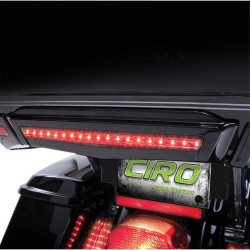 PartzBiz HD DS20101278 - Ciro Gloss Black Tour-Pak Center ไฟเบรค LED สำหรับ Harley Touring 14-16 | 40005 PartzBiz HD DS20101278 - Ciro Gloss Black Tour-Pak Center ไฟเบรค LED สำหรับ Harley Touring 14-16 | 40005