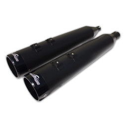 PartzBiz HD CM202830 - Coastal Moto Deep Shot Black 4.5" Slip-On Mufflers Harley Twin Cam & Evo 96-16 PartzBiz HD CM202830 - Coastal Moto Deep Shot Black 4.5" Slip-On Mufflers Harley Twin Cam & Evo 96-16