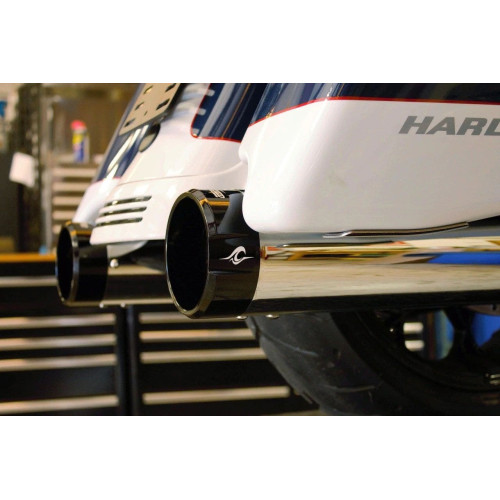 PartzBiz HD: 4420822-Coastal Moto Deep Shot Chrome 4.5" Slip-On Mufflers Harley Twin Cam & Evo 96-16 PartzBiz HD: 4420822-Coastal Moto Deep Shot Chrome 4.5" Slip-On Mufflers Harley Twin Cam & Evo 96-16