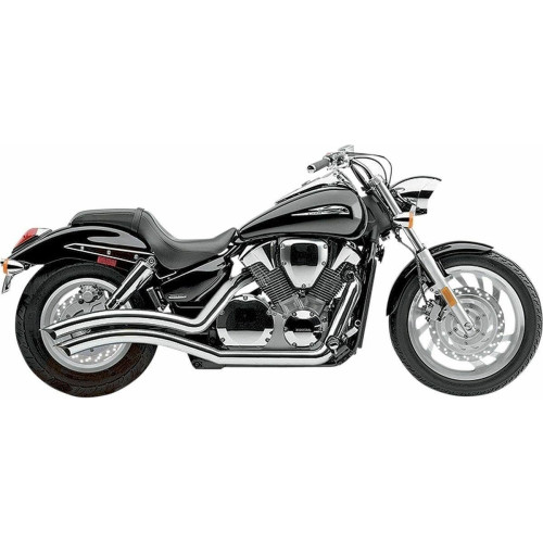 PartzBiz HD: 4420795-Cobra 1230 Chrome Speedster Swept Exhaust Header Pipes 04-09 Honda VTX1300C shadow full system