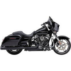 PartzBiz HD CBU-6267RB - Cobra 4" Round NH Series Black Dual Cut Slip On Mufflers for Harley FLH 17-18 | 6267RB PartzBiz HD CBU-6267RB - Cobra 4" Round NH Series Black Dual Cut Slip On Mufflers for Harley FLH 17-18 | 6267RB