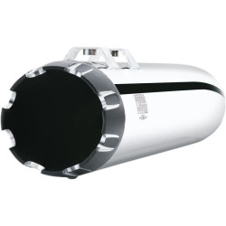 PartzBiz HD CBU-6266 - Cobra 4" Round NH Series Chrome Dual Cut Slip On Mufflers for Harley FLH 99-16 | 6266 PartzBiz HD CBU-6266 - Cobra 4" Round NH Series Chrome Dual Cut Slip On Mufflers for Harley FLH 99-16 | 6266