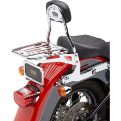 PartzBiz HD CBU-602-2001 - Cobra 602-2001 Chrome Complete Detachable Backrest Kit Harley 00-17 FL/ST 150mm | 602-2001 PartzBiz HD CBU-602-2001 - Cobra 602-2001 Chrome Complete Detachable Backrest Kit Harley 00-17 FL/ST 150mm | 602-2001