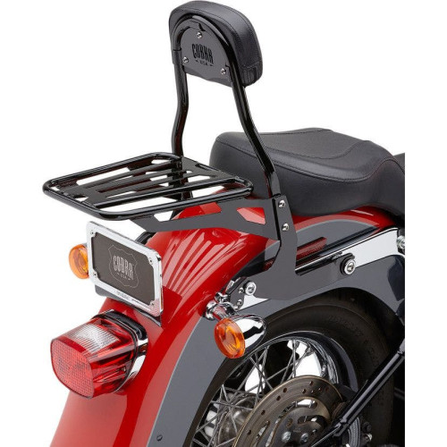 PartzBiz HD: 4420792-Cobra 602-2001B Black Complete Detachable Backrest Kit Harley 00-17 FL/ST 150mm | 602-2001B PartzBiz HD: 4420792-Cobra 602-2001B Black Complete Detachable Backrest Kit Harley 00-17 FL/ST 150mm | 602-2001B