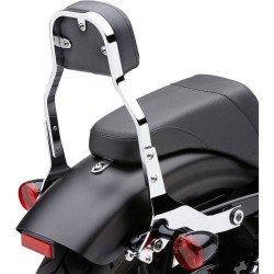 PartzBiz HD CBU-602-2022 - Cobra 602-2022 Chrome Mini 11" Square Detachable Backrest Kit Harley 07-17 FL/FX | 602-2022 PartzBiz HD CBU-602-2022 - Cobra 602-2022 Chrome Mini 11" Square Detachable Backrest Kit Harley 07-17 FL/FX | 602-2022