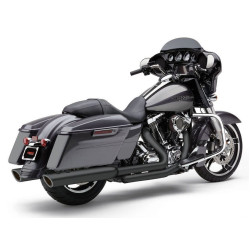 PartzBiz HD CBU-6106RB - Cobra 6106RB Black 909 Twins 4" Slip On Exhaust Mufflers Harley Touring 95-16 1801-1025 632335 PartzBiz HD CBU-6106RB - Cobra 6106RB Black 909 Twins 4" Slip On Exhaust Mufflers Harley Touring 95-16 1801-1025 632335